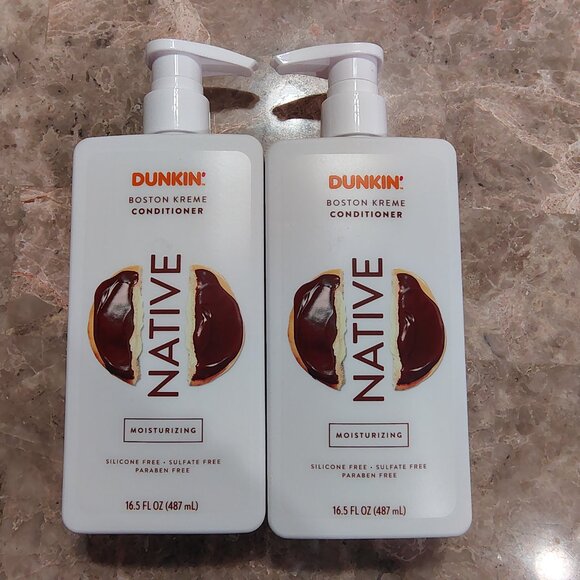 TWO limited edition Native Dunkin' Boston Kreme Moisturizing Conditioners - Picture 3 of 4